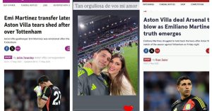 Qué dicen en Inglaterra de las lágrimas del Dibu Martínez y su futuro en Aston Villa: "Parece que se despide"