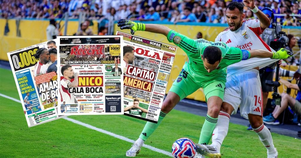 ¿Qué dijeron en Portugal del empate entre Boca y Benfica?