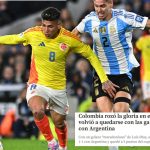 Qué dijeron los medios colombianos del empate ante la Selección Argentina