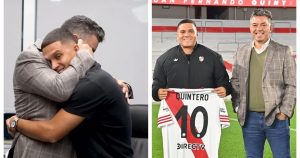 El abrazo del alma y los gestos de Gallardo en el reencuentro con Juanfer Quintero