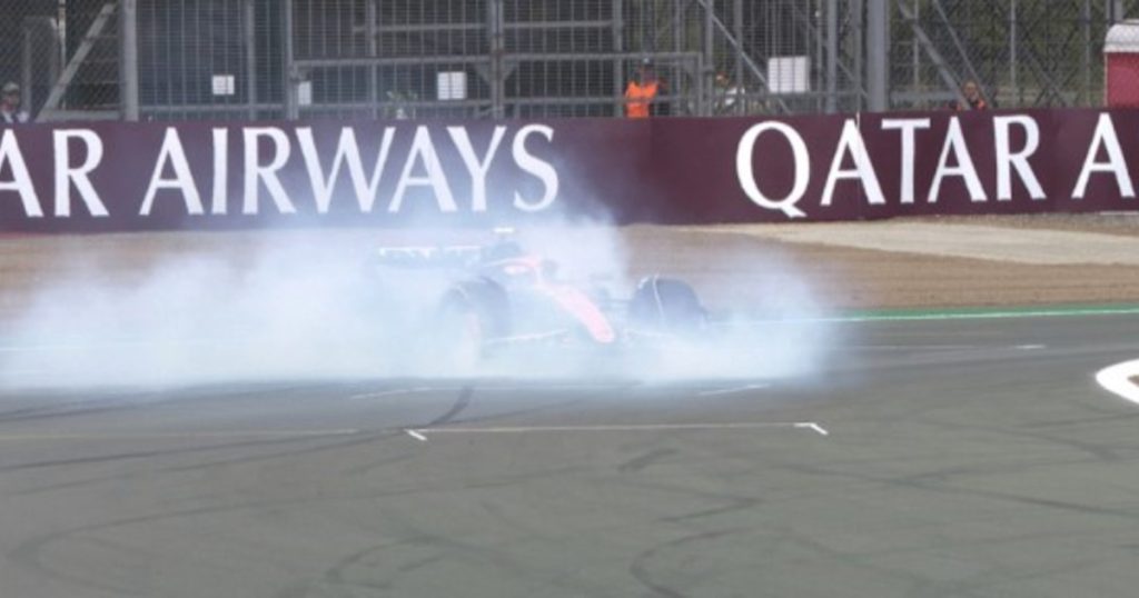 El trompo que sacó a Franco Colapinto de la clasificación en la Q1 del GP de Gran Bretaña