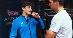 Visita de lujo: Lionel Scaloni se reunió con Franco Colapinto antes del Gran Premio de Bélgica