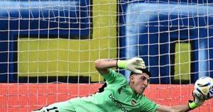 El posteo de Brey después del gol olímpico de Di María