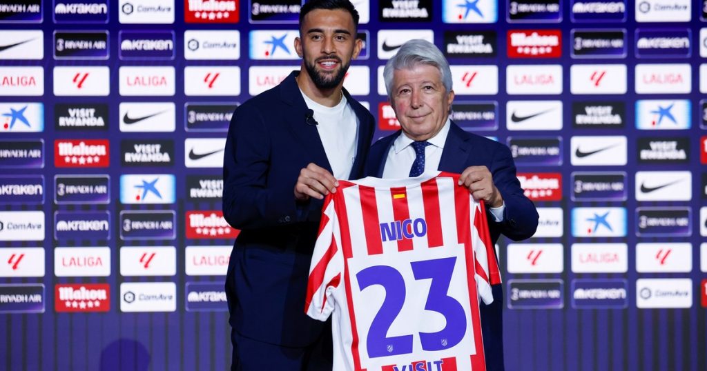 Nico González, presentado en el Aleti: del "Simeone es de los mejores del mundo" a su felicidad por integrar un plantel con otros argentinos