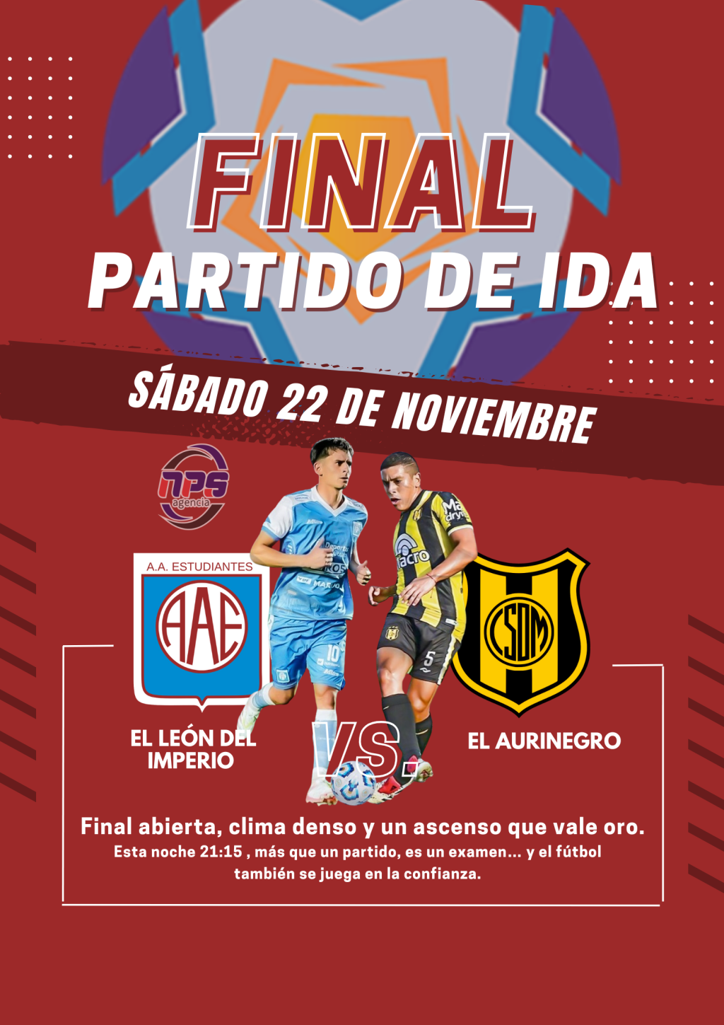 Copia de Cartel Torneo de Fútbol Moderno Rojo