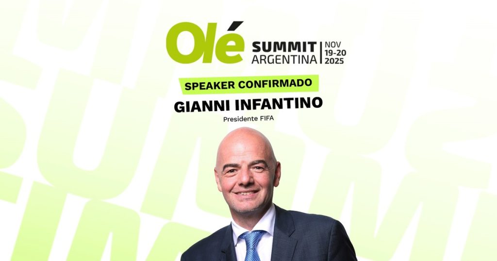 Un lujo: Gianni Infantino abrirá el Olé Summit 2025