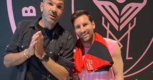 El Puma Gigliotti grabó con Lionel Messi un tierno "video a futuro"