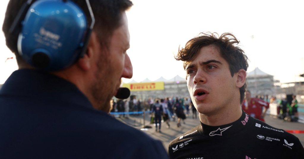 El emocionado mensaje de Franco Colapinto antes de largar el GP de Abu Dhabi