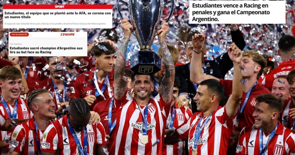 Así cubrió el mundo la consagración de Estudiantes en el Torneo Clausura