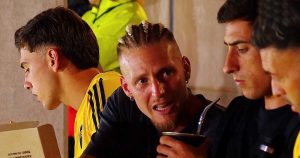 La reacción bostera de Ascacibar en el gol de Boca a Estudiantes