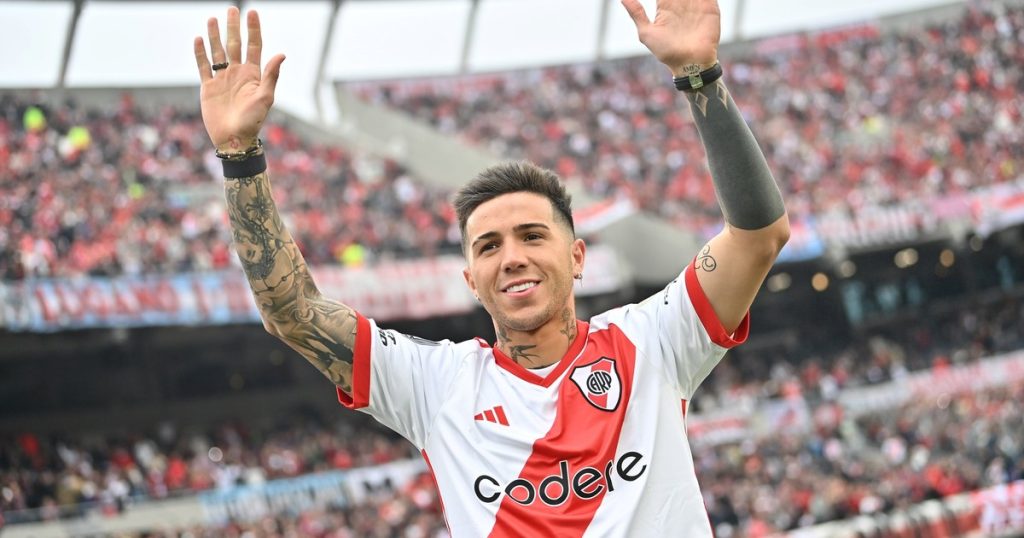 La bendición de Enzo Fernández al incipiente ciclo de Coudet en River