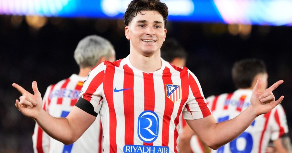 Julián Álvarez se metió entre los argentinos top de la Champions e igualó a Higuaín y Di María