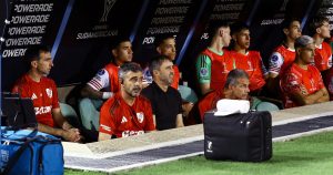 El inédito equipo de River que terminó el partido vs. Carabobo después de la "linda charla" de Coudet con el plantel