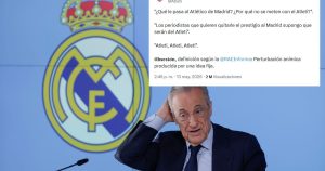 El picante tuit del Atlético de Madrid contra Florentino Pérez: "Obsesión"
