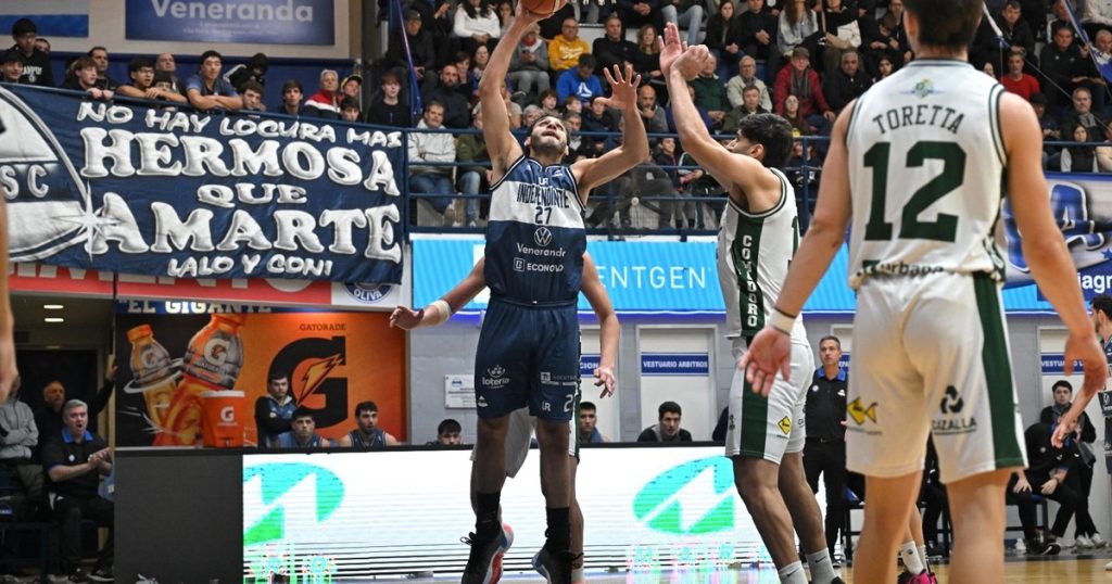 Por los cuartos de la Liga Nacional: Independiente en Oliva descontó ante Gimnasia de Comodoro