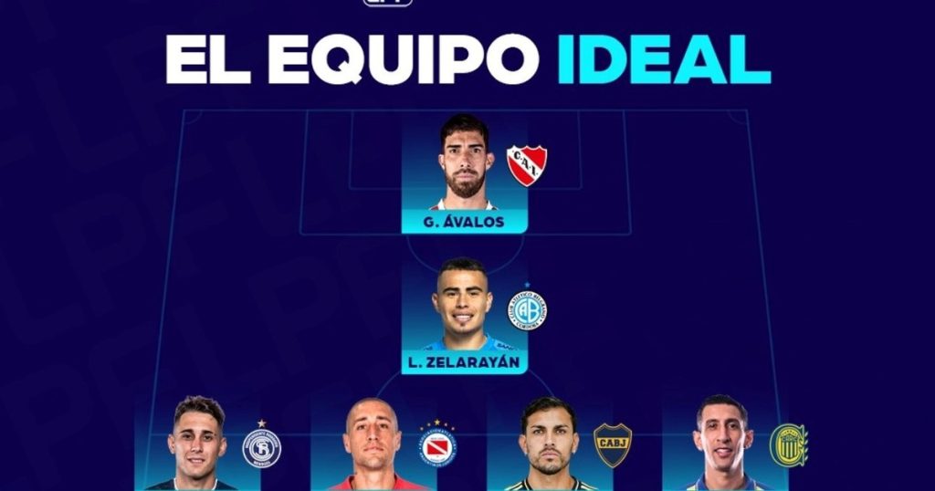 El llamativo equipo ideal que publicó la Liga Profesional, con una sorpresa en el arco