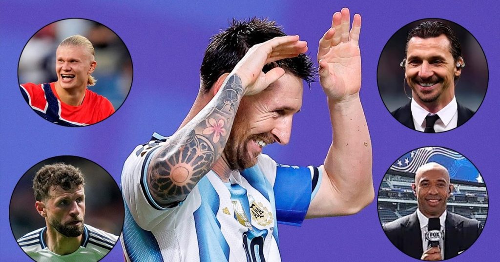 Haaland, Ibrahimovic, Henry y Müller se rindieron ante el show de Messi en el debut de Argentina en el Mundial