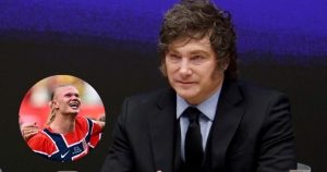 Milei sacó chapa por un autógrafo de Haaland: "Vikingo, sos un gigante"