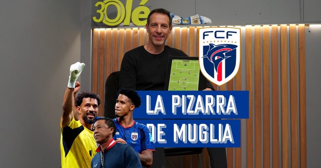 La pizarra de Vicente Muglia: así juega Cabo Verde