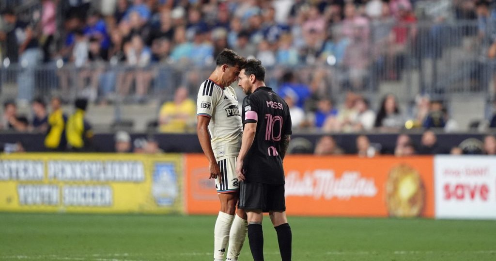 Video: picante frente a frente de Messi con un rival en la MLS
